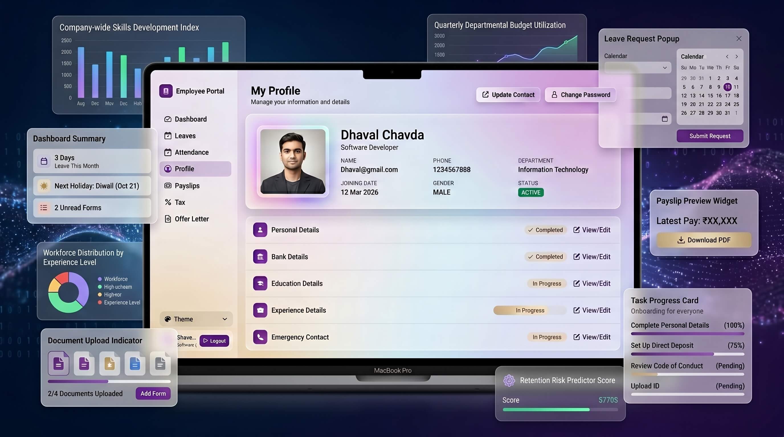Employee Portal Mockup