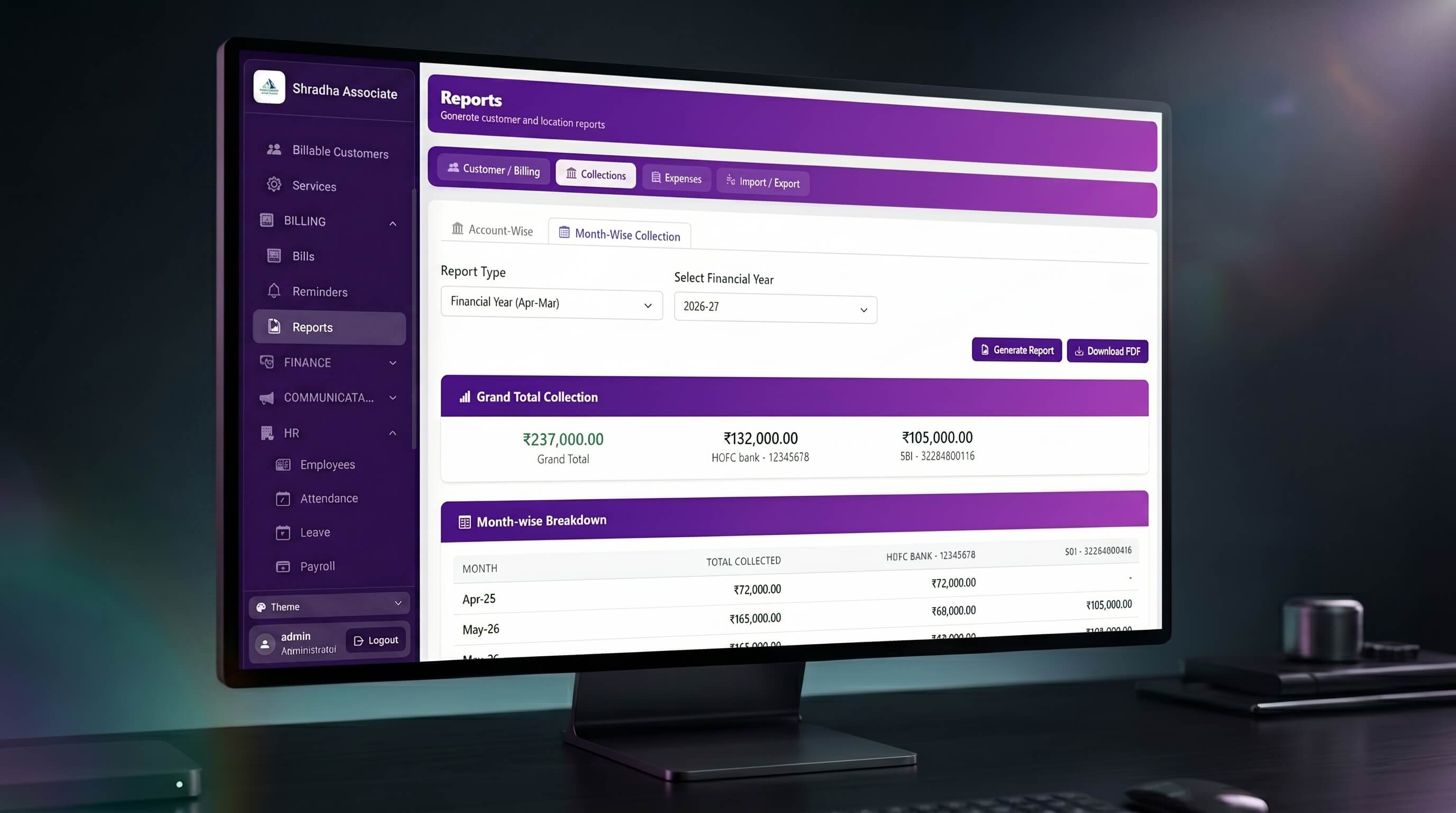 Reports Mockup